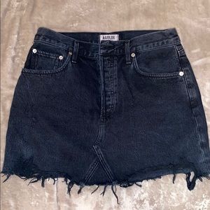 AGOLDE- black jean skirt
